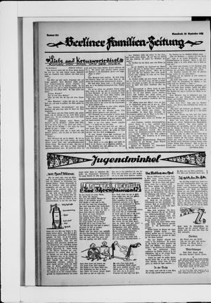 Berliner Volkszeitung vom 25.09.1926