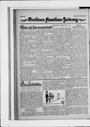 Berliner Volkszeitung vom 28.09.1926