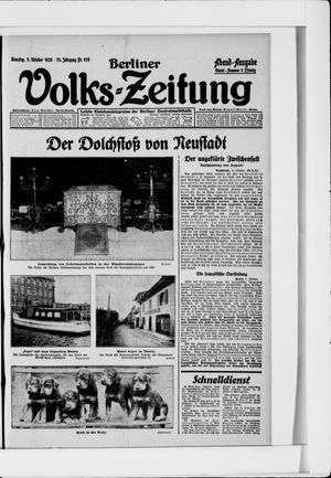 Berliner Volkszeitung on Oct 5, 1926