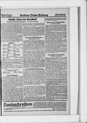 Berliner Volkszeitung vom 10.10.1926