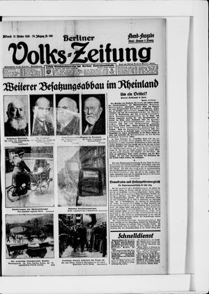 Berliner Volkszeitung vom 13.10.1926