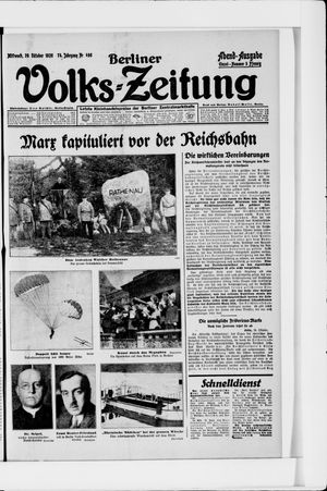 Berliner Volkszeitung vom 20.10.1926