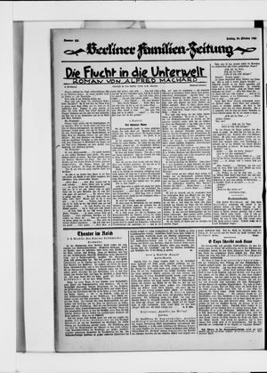 Berliner Volkszeitung vom 29.10.1926