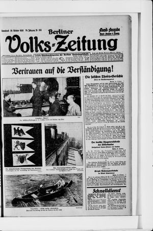 Berliner Volkszeitung vom 30.10.1926