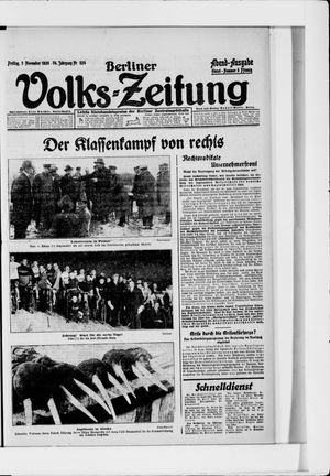 Berliner Volkszeitung vom 05.11.1926