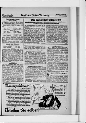 Berliner Volkszeitung vom 07.11.1926