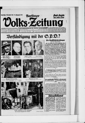 Berliner Volkszeitung vom 11.11.1926