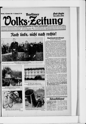 Berliner Volkszeitung on Nov 16, 1926