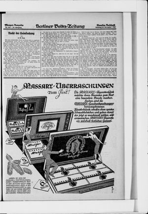Berliner Volkszeitung vom 21.11.1926