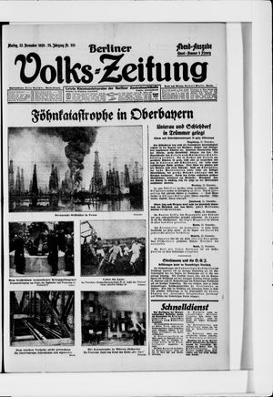 Berliner Volkszeitung vom 22.11.1926