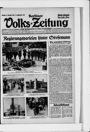 Berliner Volkszeitung vom 23.11.1926