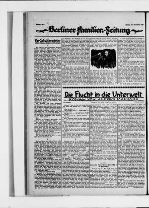 Berliner Volkszeitung vom 26.11.1926