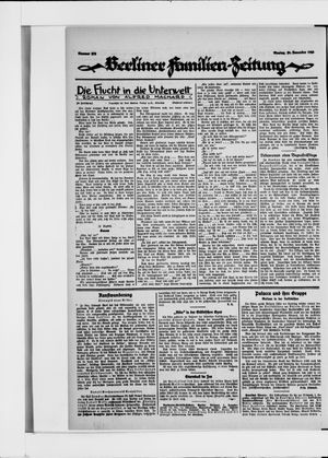 Berliner Volkszeitung vom 29.11.1926