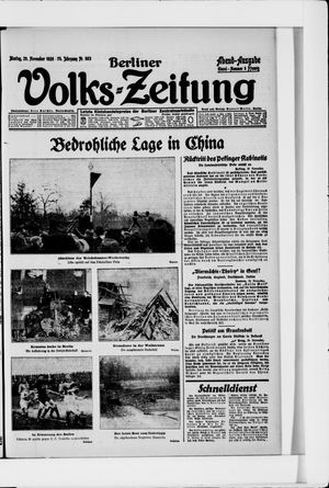 Berliner Volkszeitung vom 29.11.1926