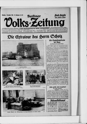 Berliner Volkszeitung vom 07.12.1926