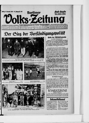 Berliner Volkszeitung vom 13.12.1926