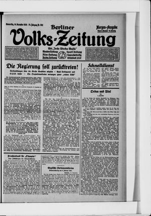 Berliner Volkszeitung vom 16.12.1926