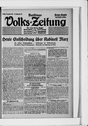 Berliner Volkszeitung vom 17.12.1926