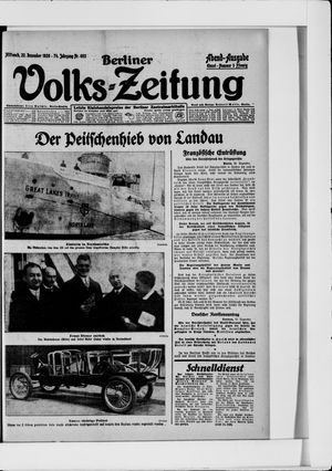 Berliner Volkszeitung vom 22.12.1926