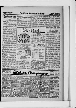 Berliner Volkszeitung vom 25.12.1926
