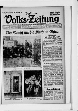 Berliner Volkszeitung vom 28.12.1926