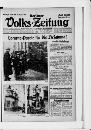 Berliner Volkszeitung vom 30.12.1926