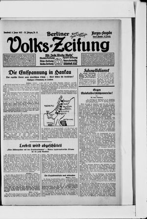 Berliner Volkszeitung vom 08.01.1927