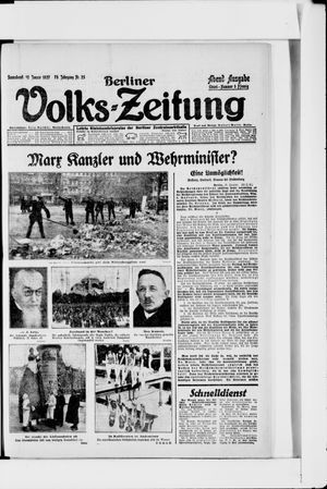 Berliner Volkszeitung on Jan 15, 1927