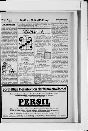 Berliner Volkszeitung on Jan 23, 1927
