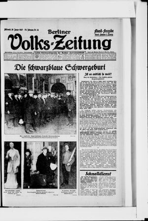 Berliner Volkszeitung vom 26.01.1927