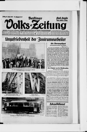 Berliner Volkszeitung vom 28.01.1927