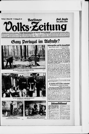 Berliner Volkszeitung vom 08.02.1927