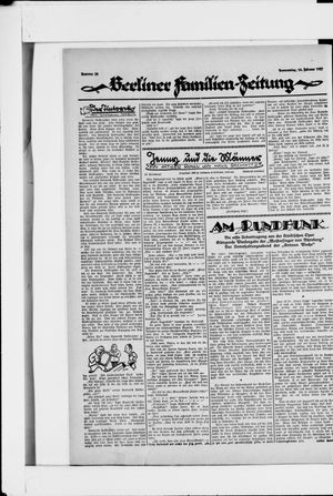 Berliner Volkszeitung vom 10.02.1927