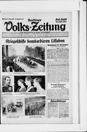 Berliner Volkszeitung vom 10.02.1927