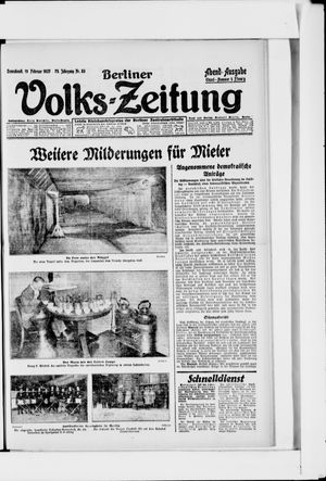 Berliner Volkszeitung vom 19.02.1927