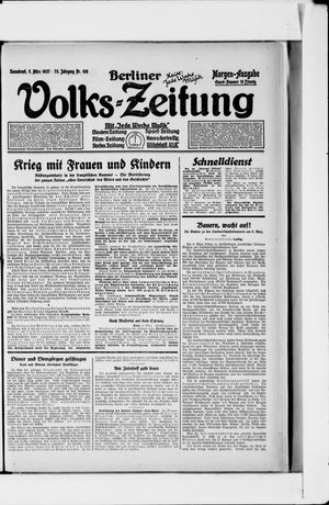 Berliner Volkszeitung vom 05.03.1927