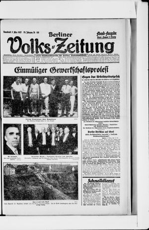 Berliner Volkszeitung vom 05.03.1927