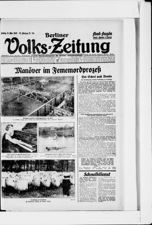 Berliner Volkszeitung vom 11.03.1927