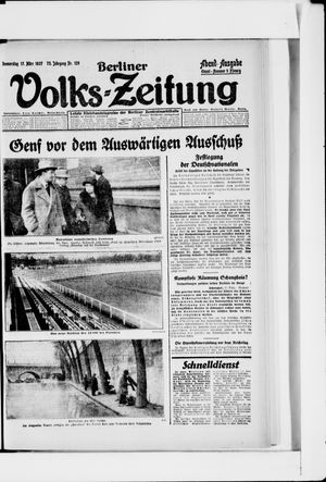 Berliner Volkszeitung vom 17.03.1927