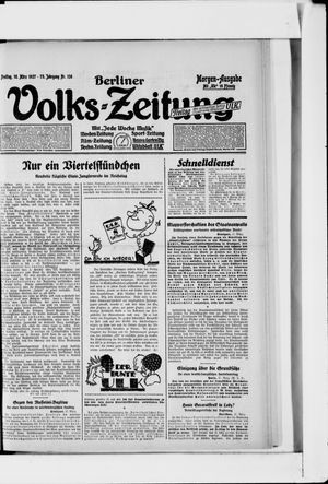 Berliner Volkszeitung vom 18.03.1927