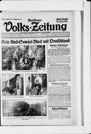 Berliner Volkszeitung vom 18.03.1927