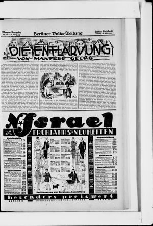 Berliner Volkszeitung vom 20.03.1927
