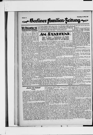 Berliner Volkszeitung vom 24.03.1927