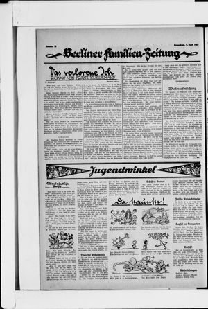 Berliner Volkszeitung vom 02.04.1927