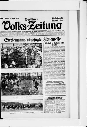 Berliner Volkszeitung vom 04.04.1927