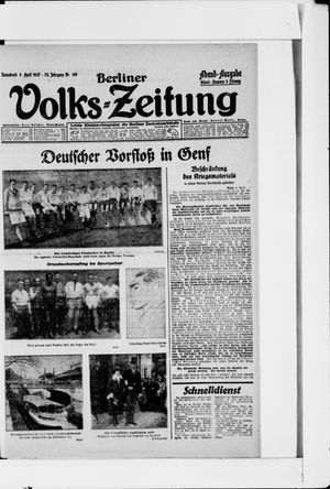 Berliner Volkszeitung on Apr 9, 1927