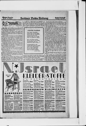Berliner Volkszeitung vom 17.04.1927