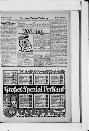 Berliner Volkszeitung on Apr 17, 1927