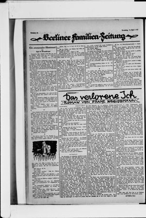 Berliner Volkszeitung vom 19.04.1927