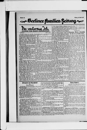 Berliner Volkszeitung vom 25.04.1927